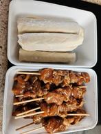 Sate en loempia, Ophalen