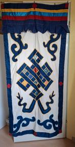 Tibetaans deurkleed., Gebruikt, 100 tot 150 cm, Tibetaans, Crème