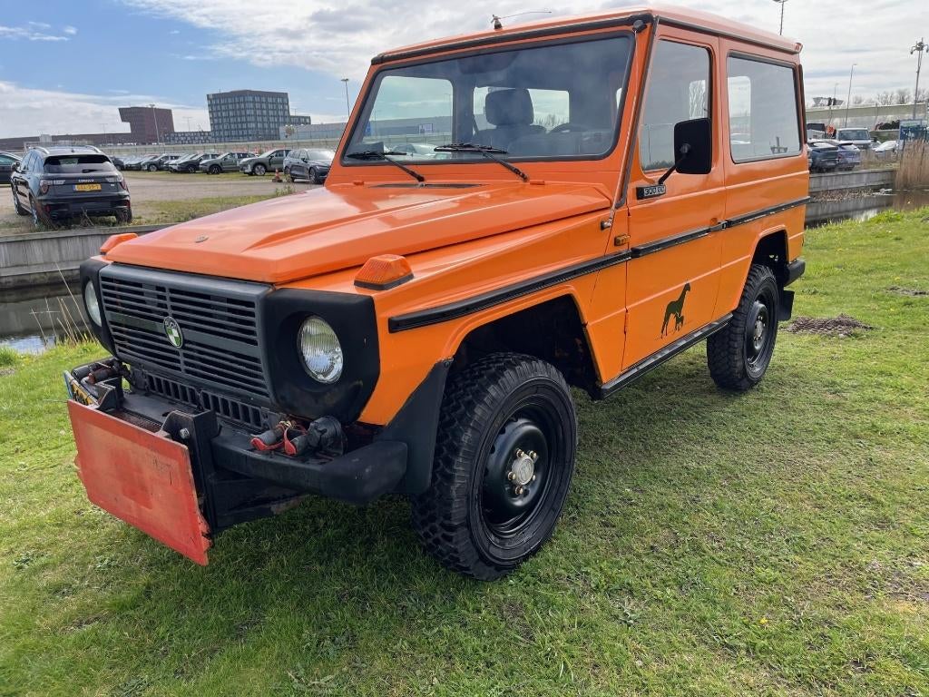 Puch Mercedes g-klasse 300gd Worker 1988, Auto's, Automaat, Stof, Trekhaak, Overige kleuren