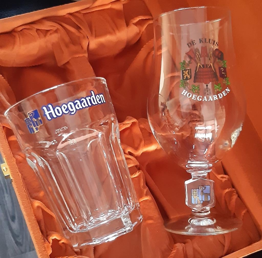 Hoegaarden Bierglazen Set - De Kluis & Klassiek, Ophalen of Verzenden, Zo goed als nieuw