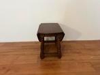 Vintage houten hangoortafel – inklapbare bijzettafel, Huis en Inrichting, Tafels | Bijzettafels, Ophalen, Minder dan 45 cm, Gebruikt
