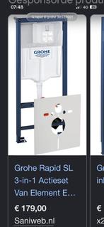 Grohe wc element & bedieningsplaat nieuw!, Doe-het-zelf en Verbouw, Sanitair, Ophalen, Nieuw, Toilet
