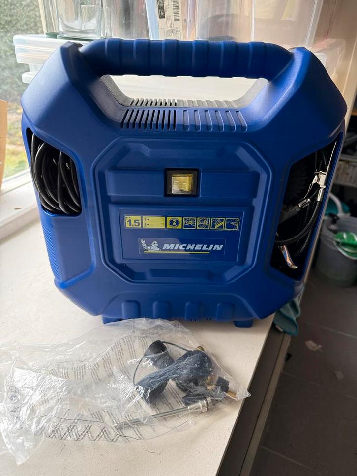 Michelin 1.5 PK Compressor, Doe-het-zelf en Verbouw, Compressors, Zo goed als nieuw, 6 tot 10 bar, Minder dan 25 liter, Minder dan 200 liter/min