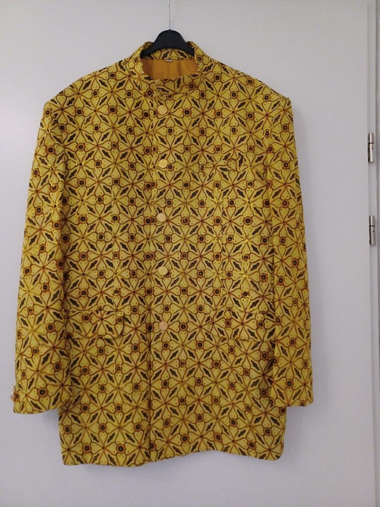 Exclusief ITALIE colbert goud kerst carnaval trouwerij feest, Kleding | Heren, Ophalen of Verzenden, Nieuw, Maat 52/54 (L)