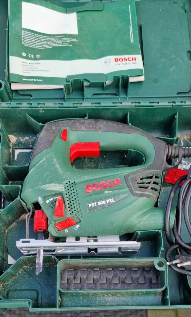 Bosch PST 800 PEL Decoupeerzaag in Koffer, Ophalen of Verzenden, Gebruikt, Decoupeerzaag, Bosch