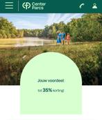 Centerparcs code tot wel 35% of meer, Tickets en Kaartjes, Drie personen of meer, Kortingsbon, Bungalowpark