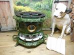 🔥emaille donkergroen oliestellen petroleumstel gietijzer 🔥, Ophalen of Verzenden