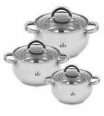 NIEUW - Mercury Haus Jumbo 6-delige pannenset MC-1855 pannen, Keramische plaat, Nieuw, Pannenset, Ophalen of Verzenden