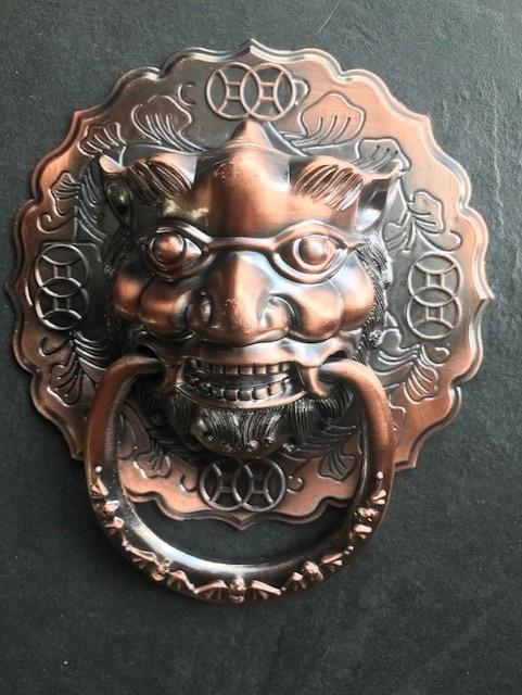 Tibetaans chinese deurklopper voor op een kast of deur, Verburgt Vintage, Nieuw, Ophalen of Verzenden, https://verburgtvintage.nl/#contact