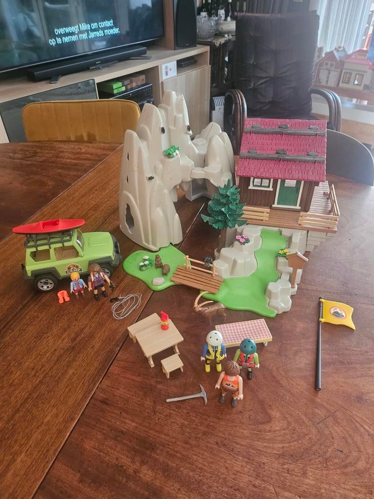 Playmobil bergbeklimmers met berghut 9126, Ophalen of Verzenden, Zo goed als nieuw, Complete set
