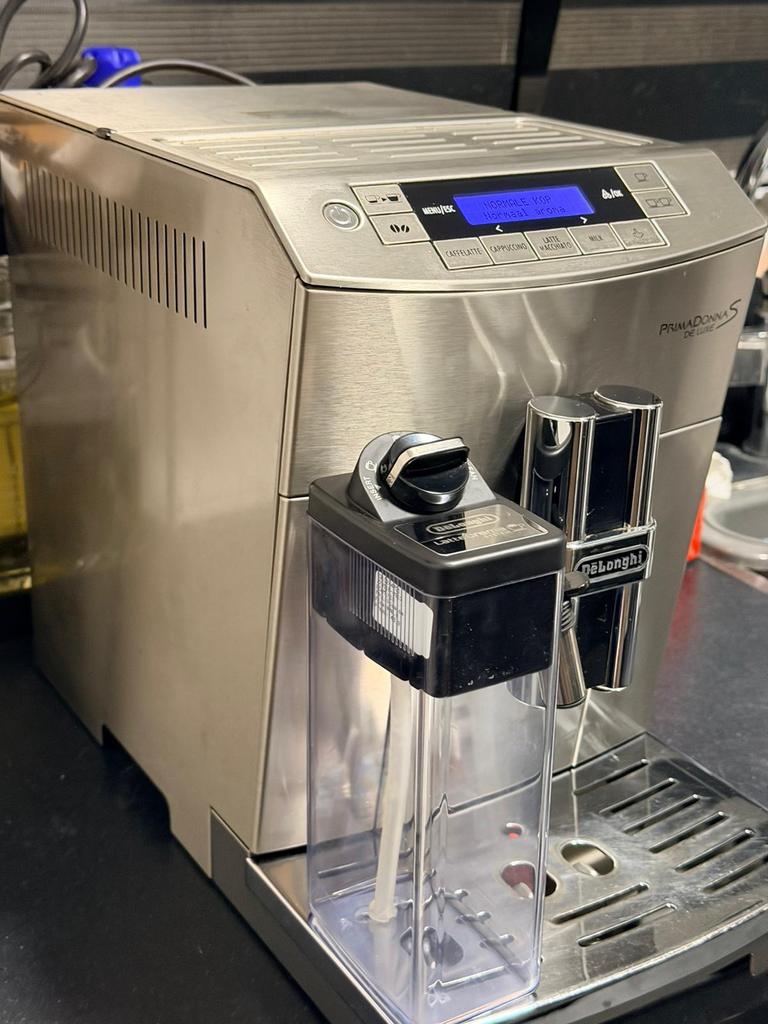 DeLonghi PrimaDonna S De Luxe koffiebonenmachine, Witgoed en Apparatuur, Koffiezetapparaten, Koffiemachine, Ophalen of Verzenden