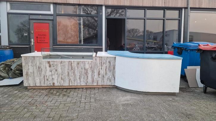 Professionele Horeca Bar / Buffet / Werkstation – Compleet., Zakelijke goederen, Horeca | Keukenapparatuur, RVS Meubilair, Gebruikt