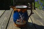 Goudsteen water/melkkan met herten Staffordshire ca. 1850, Antiek en Kunst, Ophalen of Verzenden