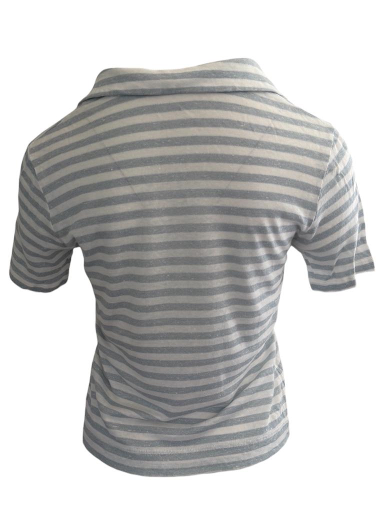 Le Tricot Perugia shirt S, Kleding | Dames, Ophalen of Verzenden, Zo goed als nieuw, Korte mouw, Grijs