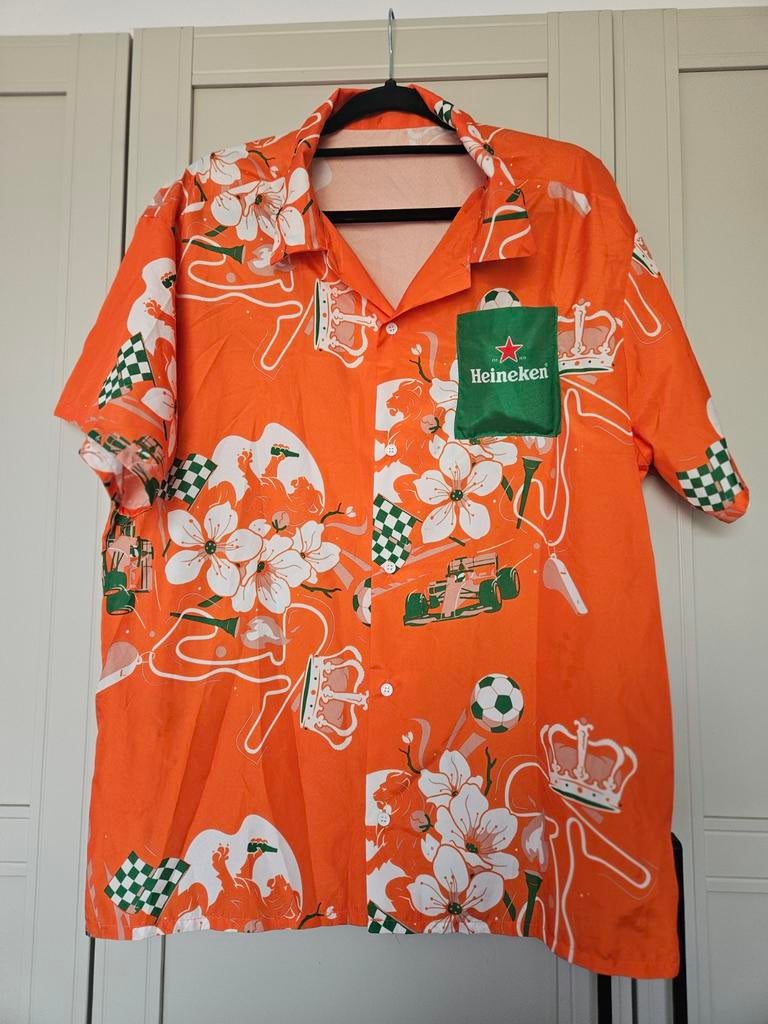 Oranje Heineken Festival Shirt L/XL - Koningsdag/EK/WK, Ophalen of Verzenden, Gedragen, Heineken