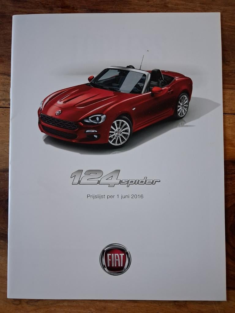 Folder Fiat 124 spider, Ophalen of Verzenden, Zo goed als nieuw, Overige merken