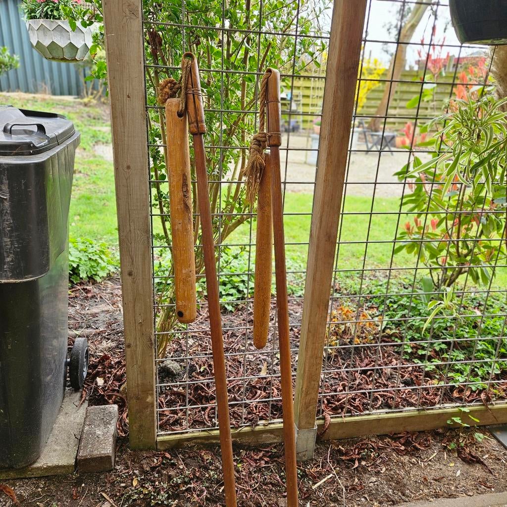 Antieke dorsvlegel - Decoratief landbouwwerktuig, Ophalen of Verzenden
