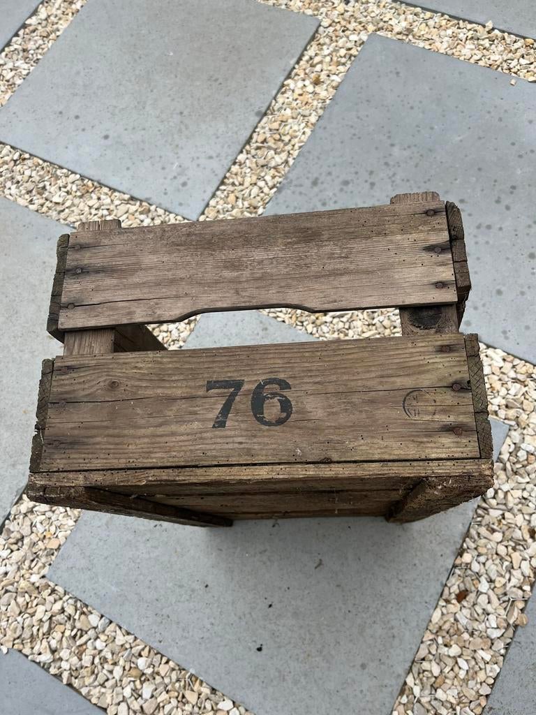 Houten veilingkist/krat, Huis en Inrichting, Woonaccessoires | Kisten, Ophalen, Gebruikt, 50 tot 100 cm, Minder dan 50 cm