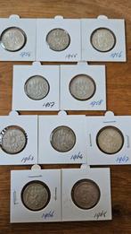Set van 10 Nederlandse 1 Gulden munten Koningin Juliana, Postzegels en Munten, Munten | Nederland, 1 gulden, Koningin Juliana