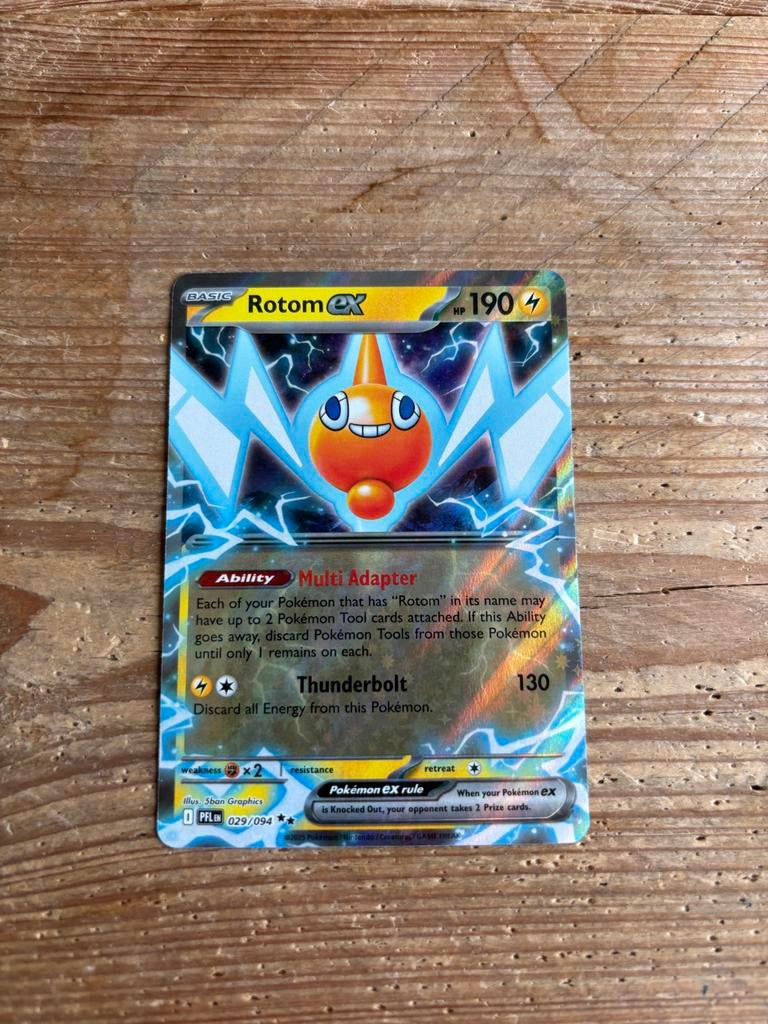 Pokémon kaart Rotom EX 029/094, Ophalen of Verzenden, Gebruikt, Losse kaart, Foil