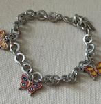Nieuw zilverkleurig armband vlinders boho ibiza stijl, Ophalen of Verzenden, Nieuw, Zilver, Zilver