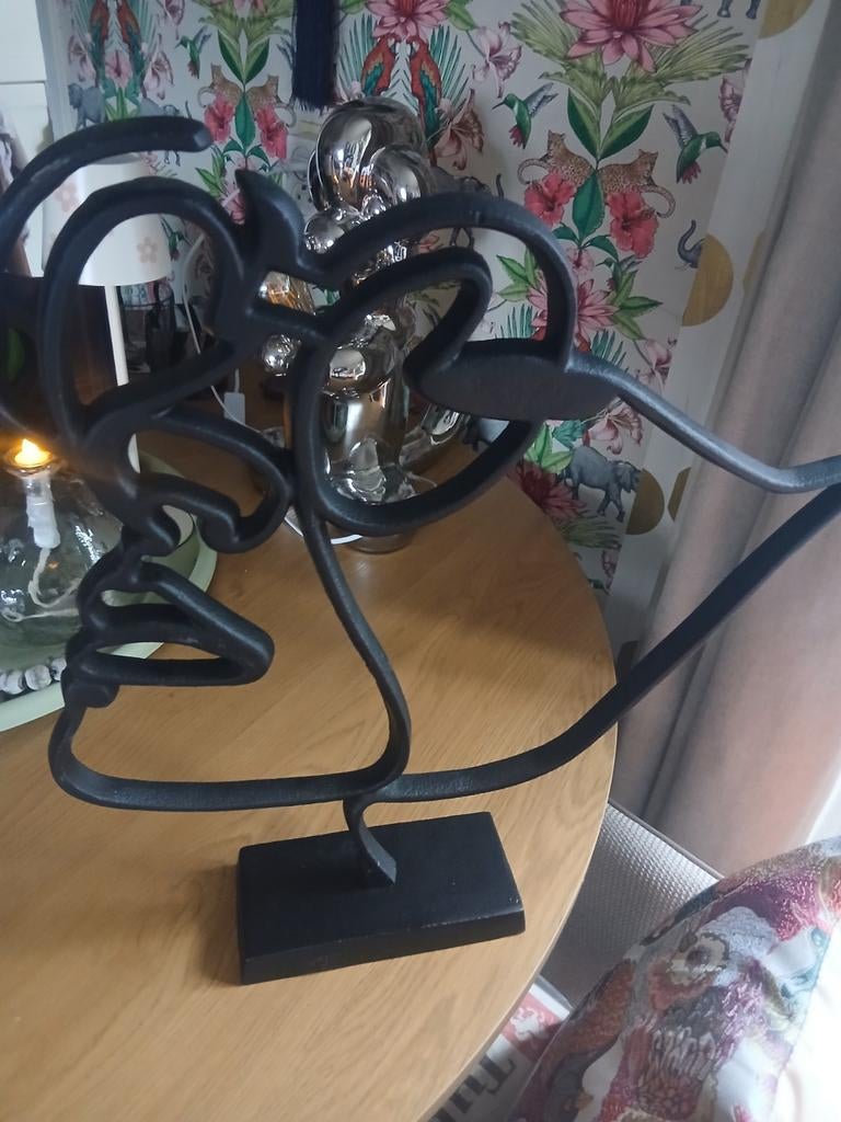 Ornament, Huis en Inrichting, Lampen | Tafellampen, Ophalen, Gebruikt, Metaal, Minder dan 50 cm