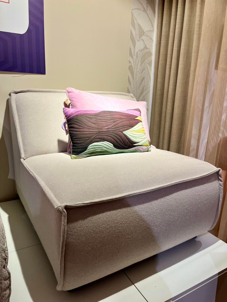 Fest Amsterdam - Edge 1,5-zits zonder armleuning, beige, Huis en Inrichting, Fauteuils, Nieuw, Ophalen of Verzenden, 100 tot 125 cm