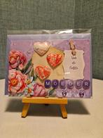 Kaartje moederdag hartjes en bloemen, Ophalen of Verzenden, Nieuw, Overige thema's