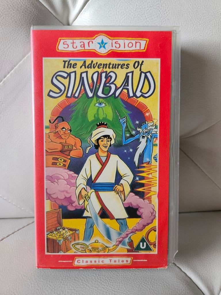 VHS The Adventures Of Sinbad, Gebruikt, Tekenfilm, Alle leeftijden, Ophalen of Verzenden