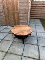 Salontafel mangohout, Ophalen, 50 tot 100 cm, Rond, 50 tot 100 cm