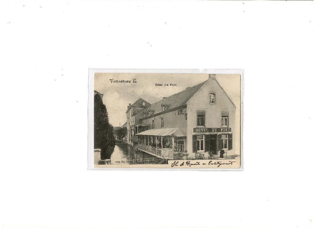 Valkenburg Hotel du Pont, Verzamelen, Ophalen of Verzenden, Voor 1920, Gelopen, Limburg