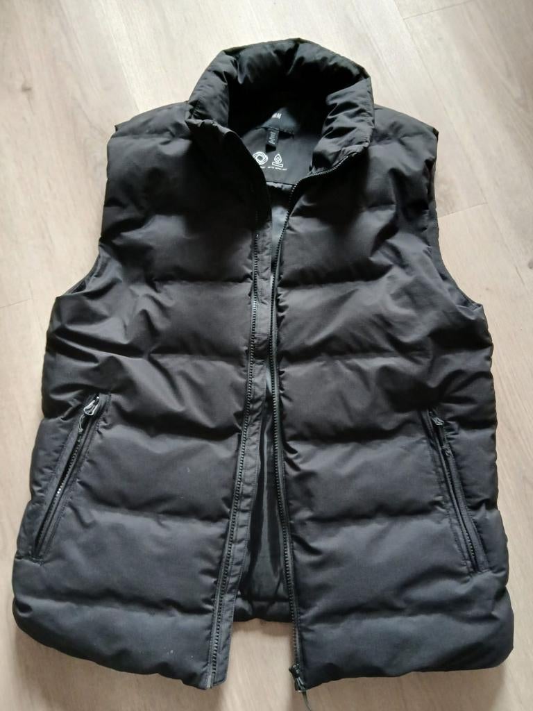 Mooie zwarte gevoerde bodywarmer H&M maat S, Kleding | Dames, Bodywarmers, H&M, Ophalen of Verzenden, Maat 36 (S), Zwart