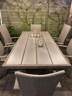 Te koop een nog zo goed als nieuwe tuintafel, Ophalen, Kunststof, Eettafel, 6 zitplaatsen