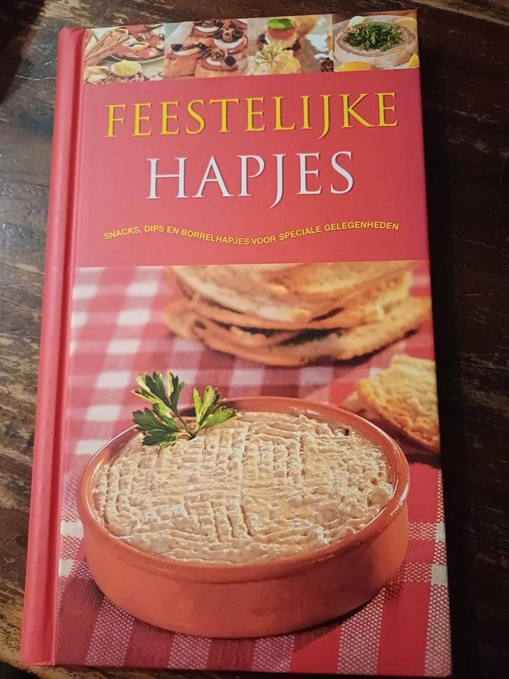 Feestelijke Hapjes: Snacks, Dips en Borrelhapjes, Boeken, Kookboeken, Zo goed als nieuw, Tapas, Hapjes en Dim Sum, Overige gebieden