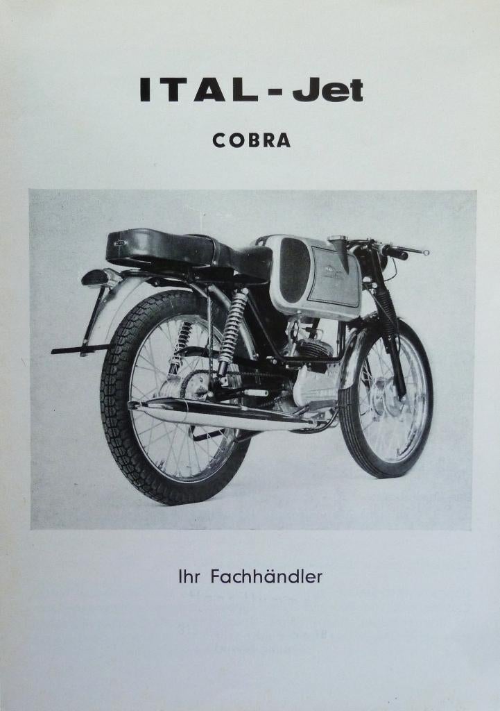 Folder ITALJET ITAL- Jet Cobra 1967 + ITALJET kaart, Fietsen en Brommers, Ophalen of Verzenden, Zo goed als nieuw