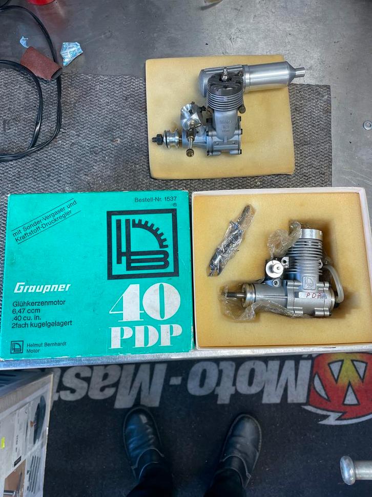 Graupner Webra 40 PDP Glühkerzenmotor - Nieuwstaat, Hobby en Vrije tijd, Modelbouw | Radiografisch | Vliegtuigen, Nieuw, Nitro