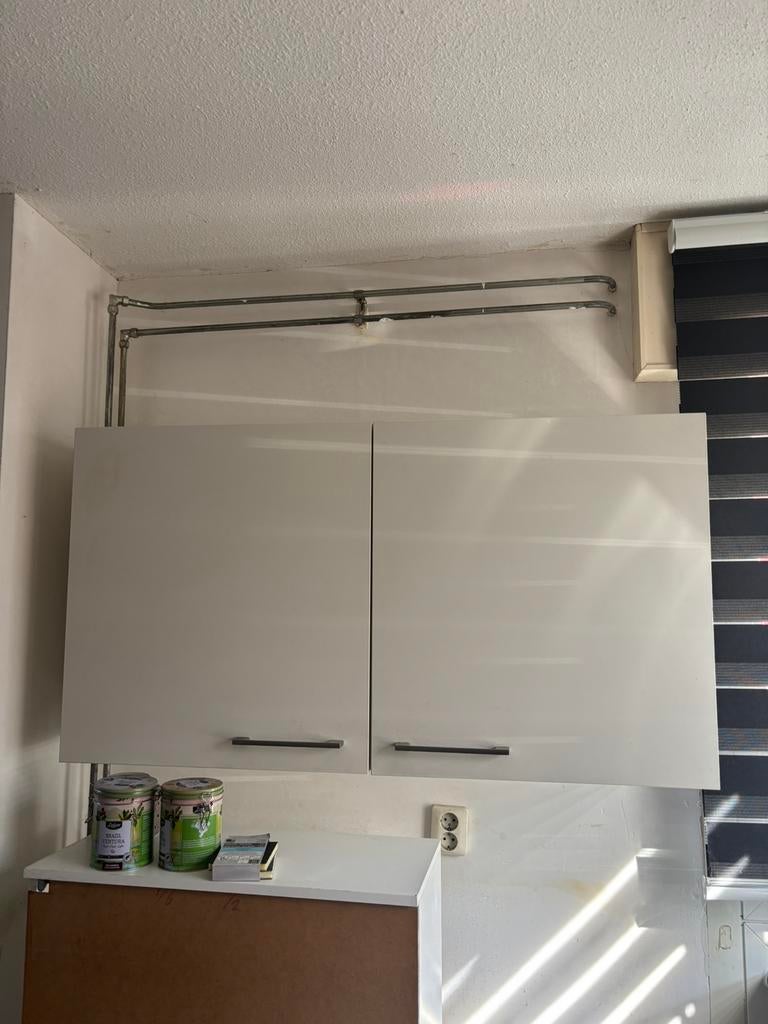 Keukenkastjes, Huis en Inrichting, Keuken | Keukenelementen, Gebruikt, 100 tot 150 cm, Wit, Ophalen of Verzenden