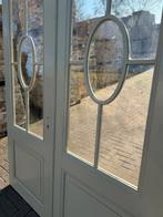 Set openslaande deuren met glas en bossing paneel  232x176cm, Ophalen of Verzenden