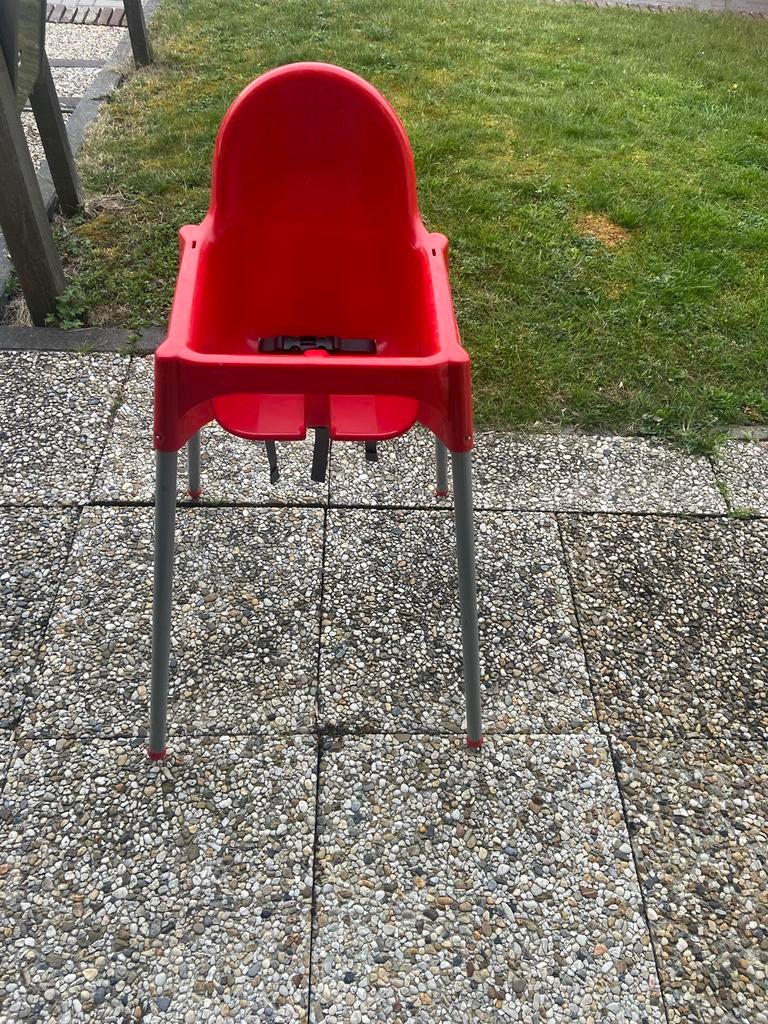 IKEA Antilop kinderstoel met gordel - Rood, Ophalen of Verzenden, Gebruikt, Overige typen, Gordel(s)