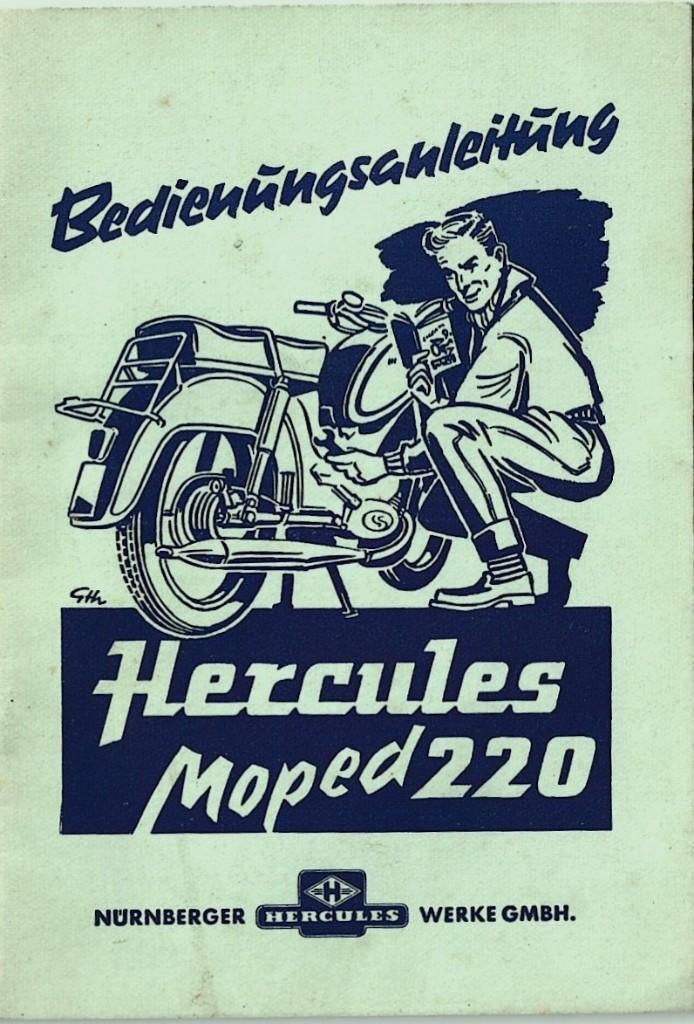 Hercules 220 Moped Betriebsanleitung instrcutieboek (8050z), Ophalen of Verzenden, Zo goed als nieuw