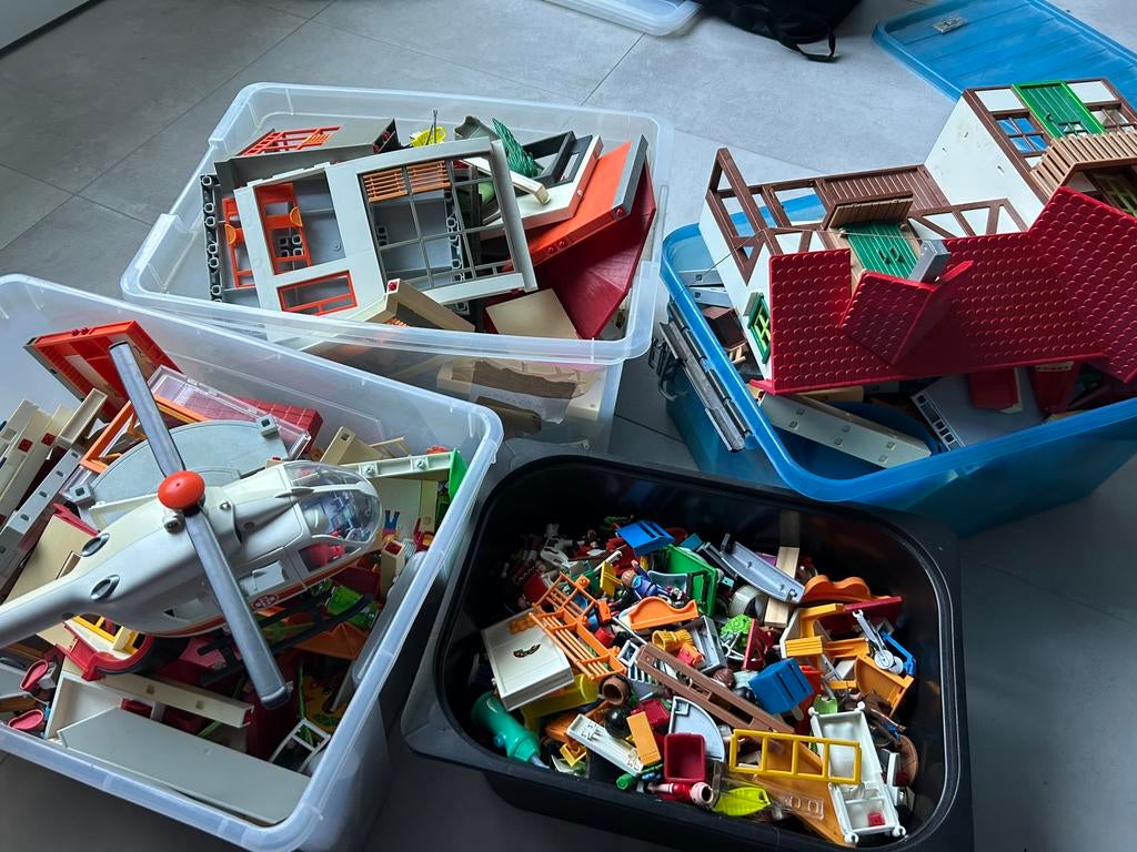 Playmobil huizenbouw set met extra losse onderdelen, Ophalen, Gebruikt, Los playmobil