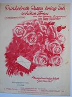 DONKERROODE ROZEN **Oude Bladmuziek uit 1932**, Muziek en Instrumenten, Bladmuziek, Ophalen of Verzenden, Gebruikt, Artiest of Componist