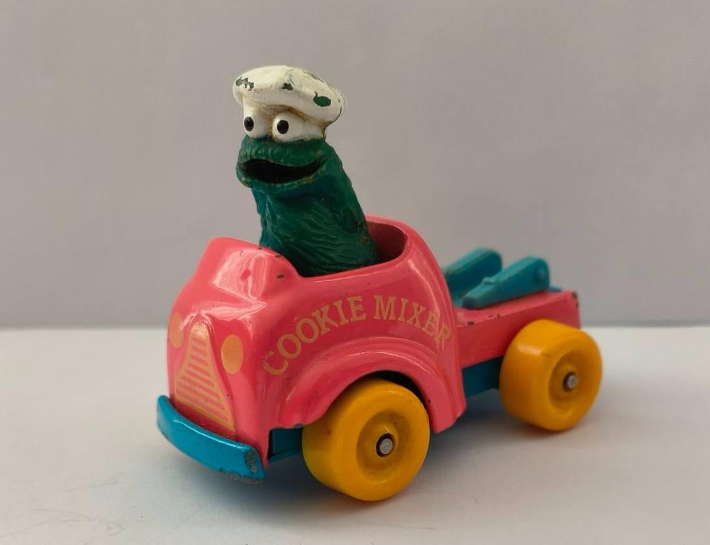Sesamstraat Pino & Cookie monster figuur(Duits), Ophalen of Verzenden, Overige figuren, Gebruikt, Beeldje of Figuurtje