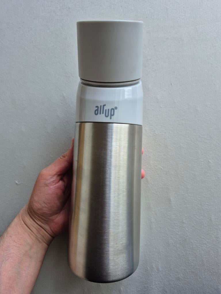 Air Up drinkfles - RVS met paarse podhouder, Ophalen of Verzenden, Gebruikt