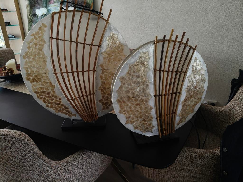 Mozaïek schelpen lampen, Ophalen of Verzenden, Zo goed als nieuw, Minder dan 50 cm