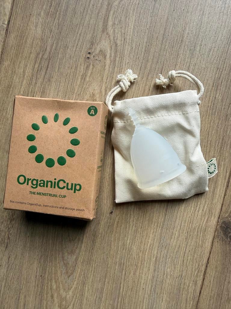 OrganiCup menstruatiecup, maat A, Ophalen of Verzenden, Zo goed als nieuw, Overige typen