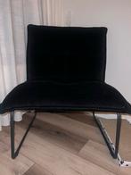 Zwarte Fauteuil - Comfortabele en Stijlvolle Stoel, Ophalen, 75 tot 100 cm, Zo goed als nieuw, Stof