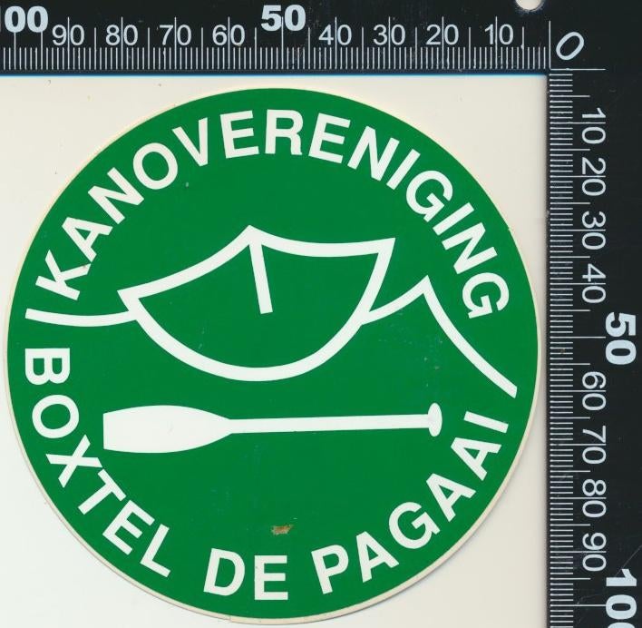 Sticker: Kanovereniging De Pagaai - Boxtel, Ophalen of Verzenden, Zo goed als nieuw, Sport