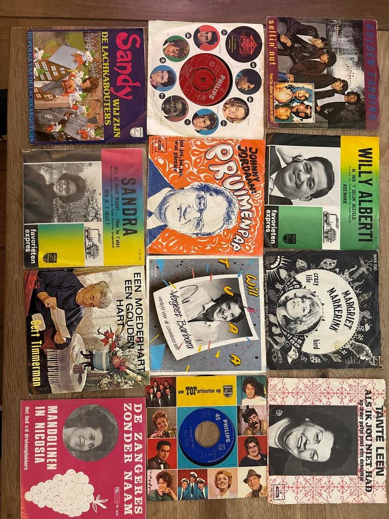 Grote collectie 7 inch vinyl singles - Pop, Rock, Nederlands, Gebruikt, 7 inch, 1960 - 1969, Fotohoes