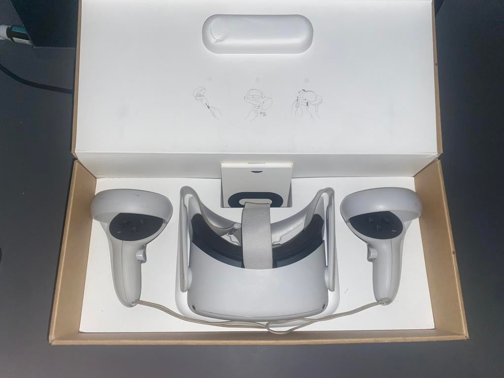 Meta (oculus) quest 2, Spelcomputers en Games, Virtual Reality, Ophalen of Verzenden, Gebruikt, VR-bril, Overige platformen